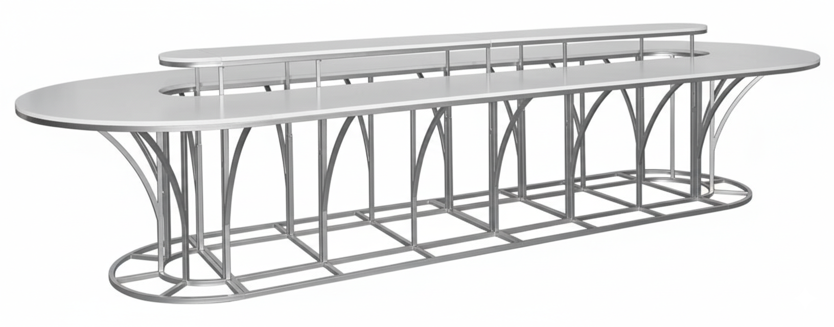 Стол Тьюлип (размер М), Серебряный (перекрас)