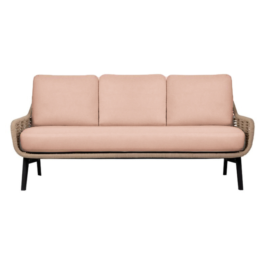 Диван трехместный Ван Гог персиковый - Фото миниатюра 1