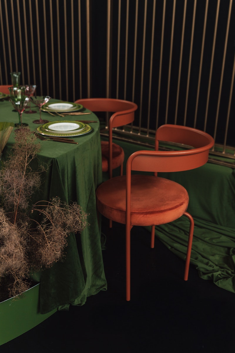 Стул Колори, Тыквенный тарт + Терракотовый