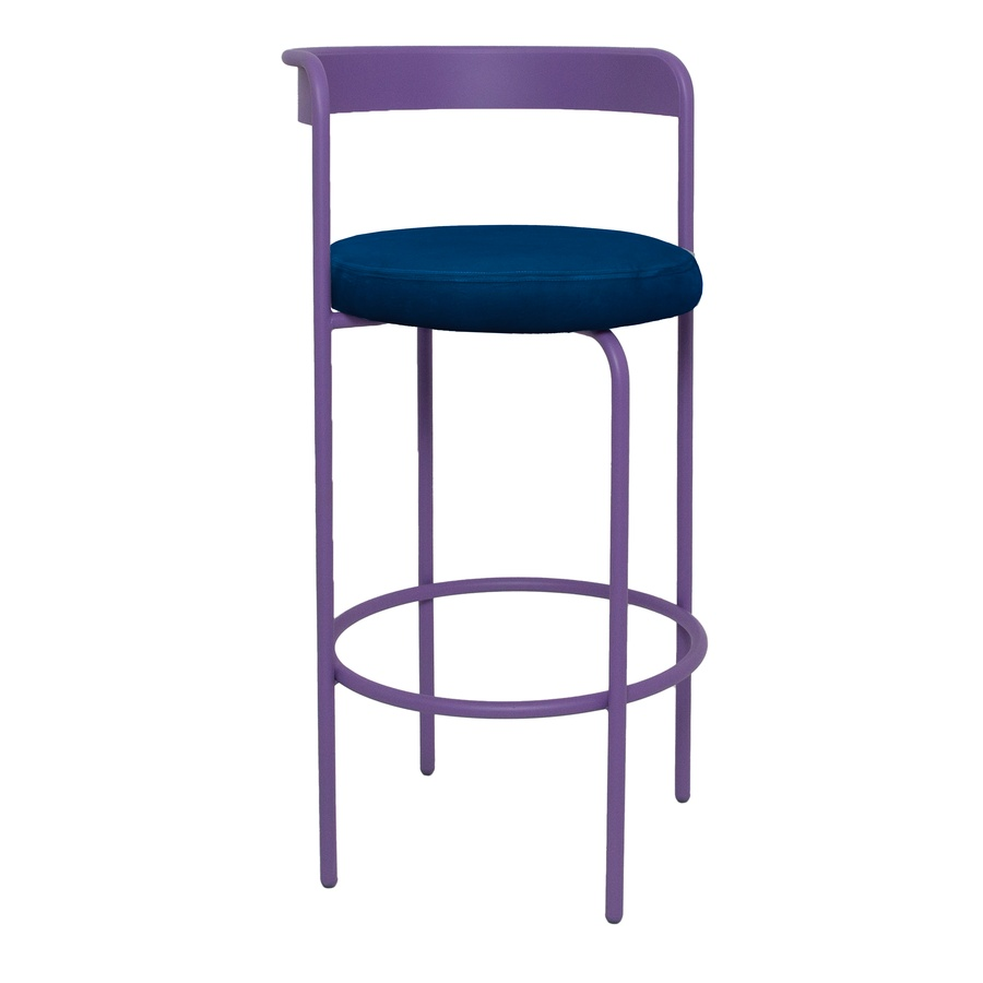Стул барный Колори, Фиалковое мороженое + Глубокий синий - Фото миниатюра 1