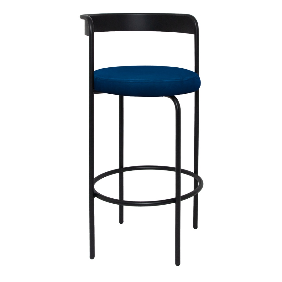 Стул барный Колори, Лакричный леденец + Глубокий синий - Фото миниатюра 1