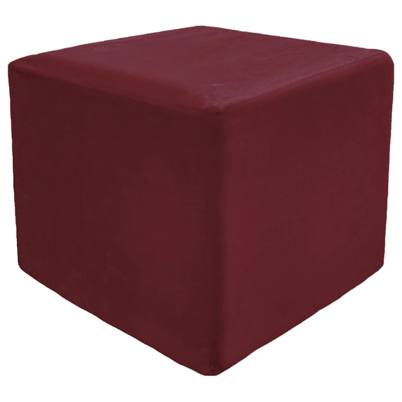 Пуф квадратный Точка, велюр, Бордо