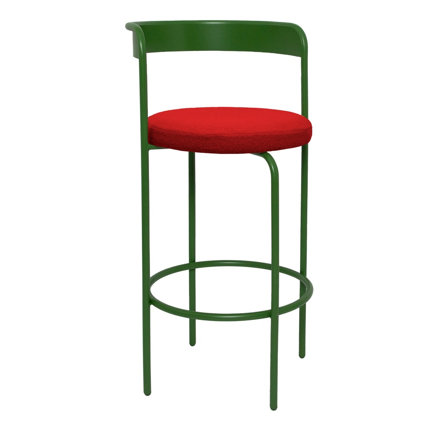 Стул барный Колори, Фисташковое пралине + Красный тедди - Фото миниатюра 1