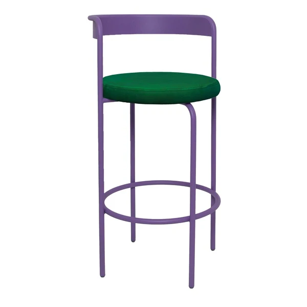 Стул барный Колори, Фиалковое мороженое + Изумрудный