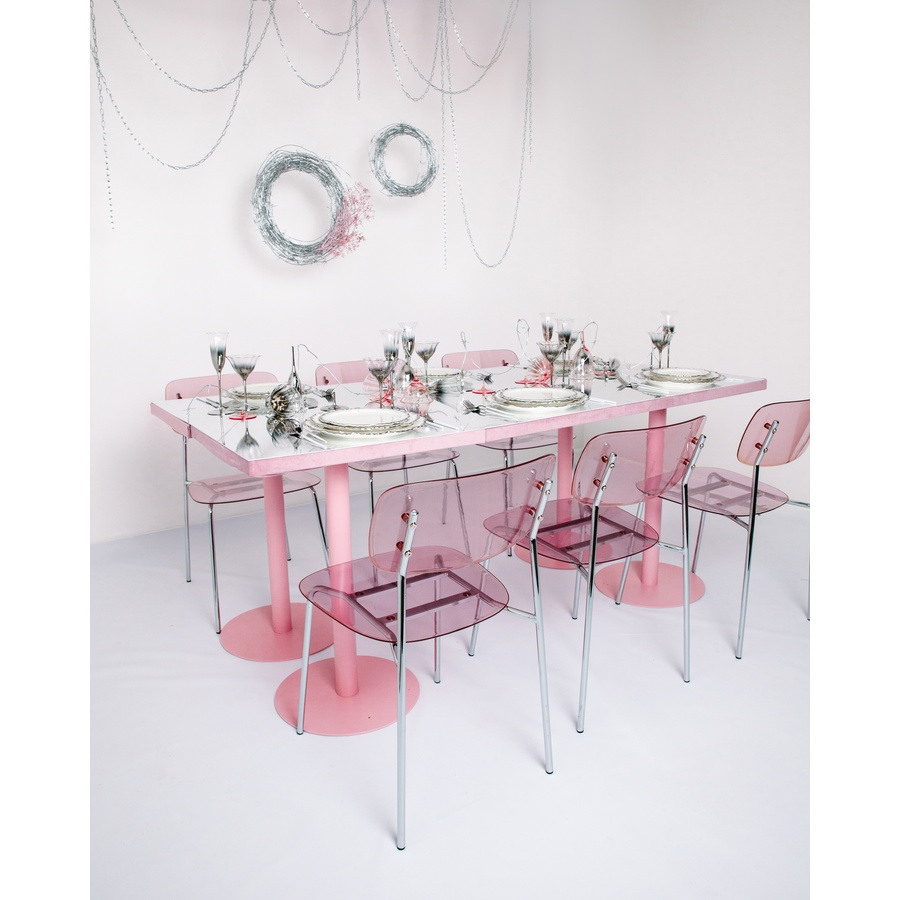 Стул Призм Серебро, Розовые очки - Фото миниатюра 3