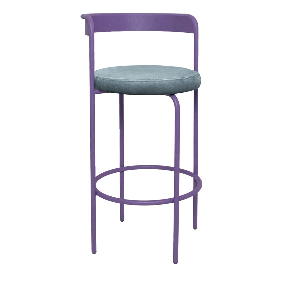 Стул барный Колори, Фиалковое мороженое + Серо-голубой - Фото миниатюра 1