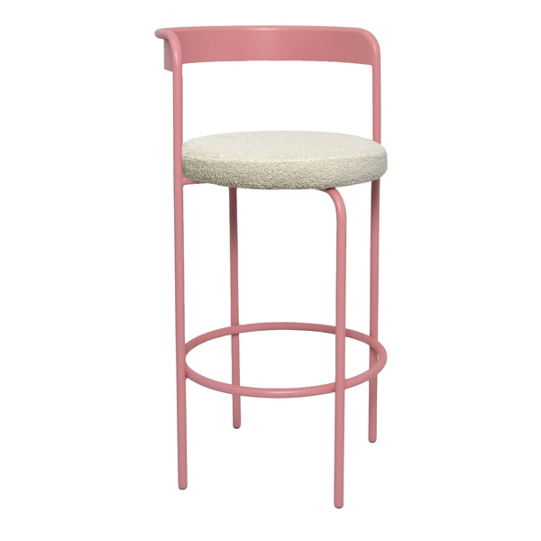 Стул барный Колори, Розовая помада + Тедди
