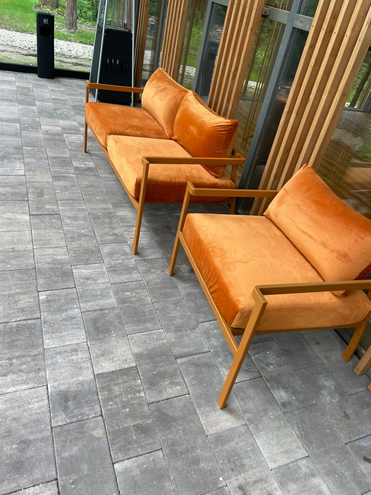 Диван Хагги Л, Тыквенный тарт + Терракотовый