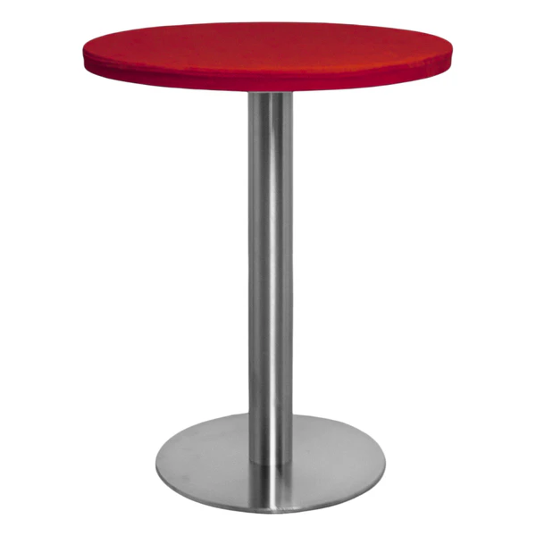 Стол Твист Круглый 67см, Серебро + Пьяная Вишня