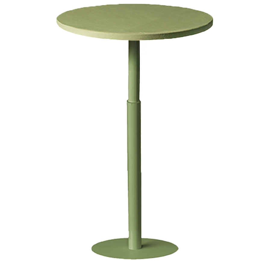 Стол коктейльный Твист Круглый Фисташковое пралине + матча  - Фото миниатюра 1