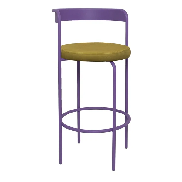 Стул барный Колори, Фиалковое мороженое + Золотая охра