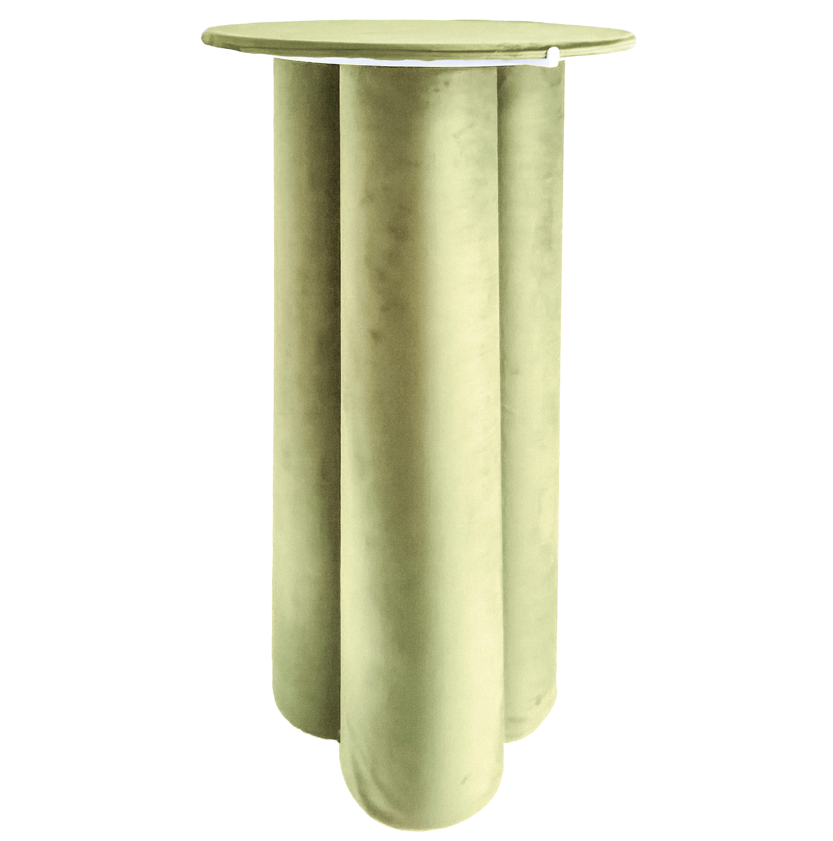 Коктейльный стол Сквош весенняя зелень, велюр  - Фото миниатюра 1