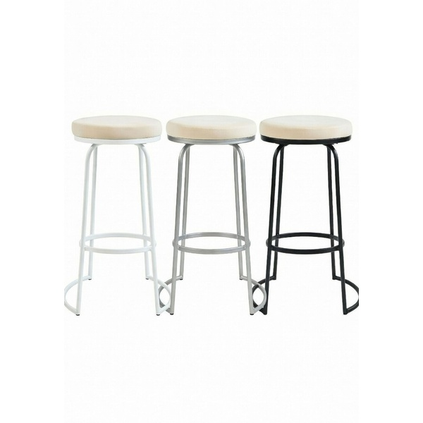 Стул барный Модерн Сэддл Кремовый бисквит (любой оттенок каркаса) - изображение 5