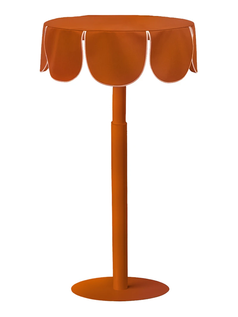 Комплект Стол "Да,капитан" Твист Тыквенный тарт + Терракотовый с белым кантом, велюр
