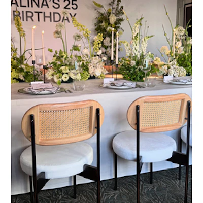 Стул Модерн Черный, Натуральный ротанг + Млечный путь - изображение 5