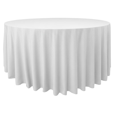 Скатерть КАНВАС, круглая, белая