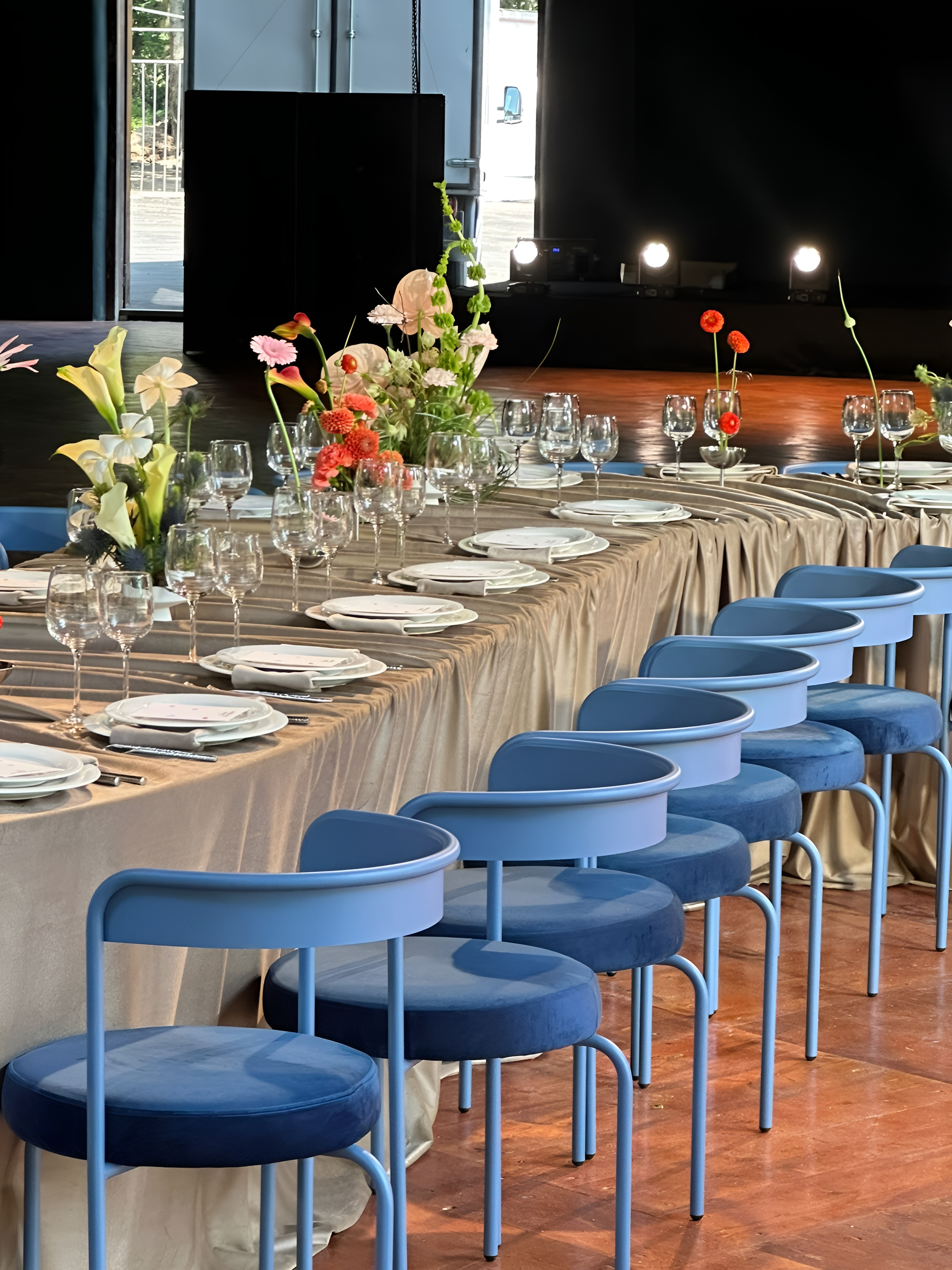 Стул Колори, Черничный йогурт + Морская волна