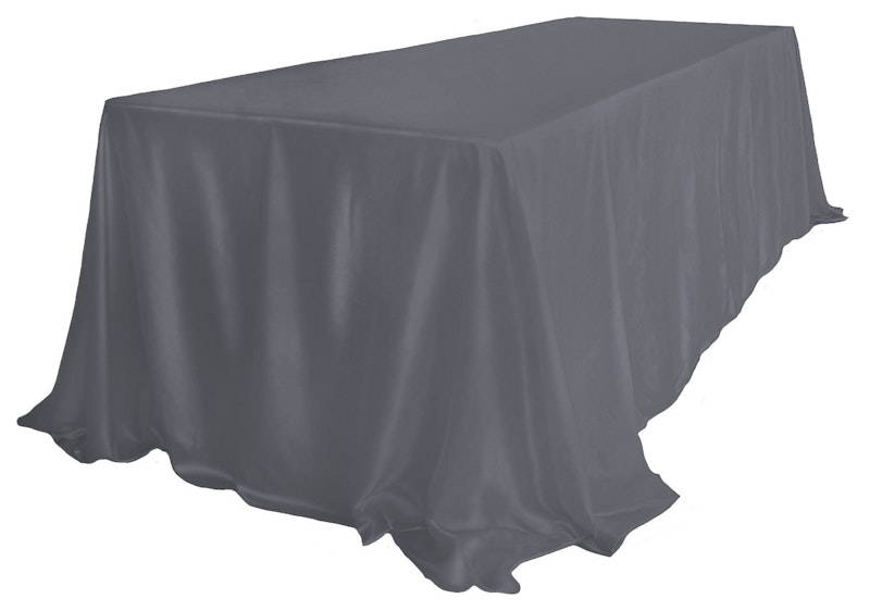 Скатерть велюр, прямоугольная, графит