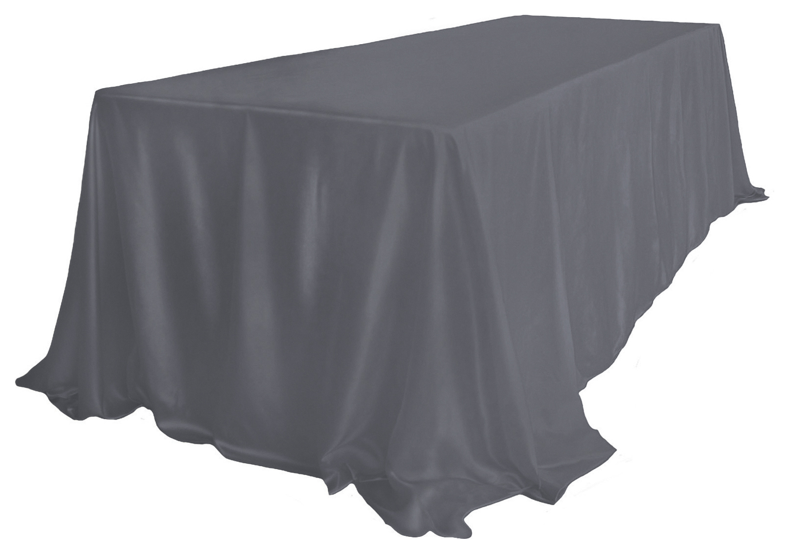 Скатерть велюр, прямоугольная, графит - Фото миниатюра 1