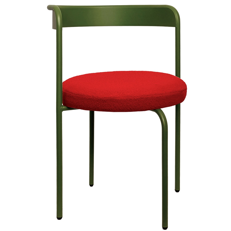 Стул Колори, Фисташковое пралине + Красный тедди - Фото миниатюра 1