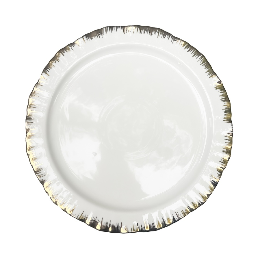 Порционная тарелка Подсолнух Золото М - Фото миниатюра 1