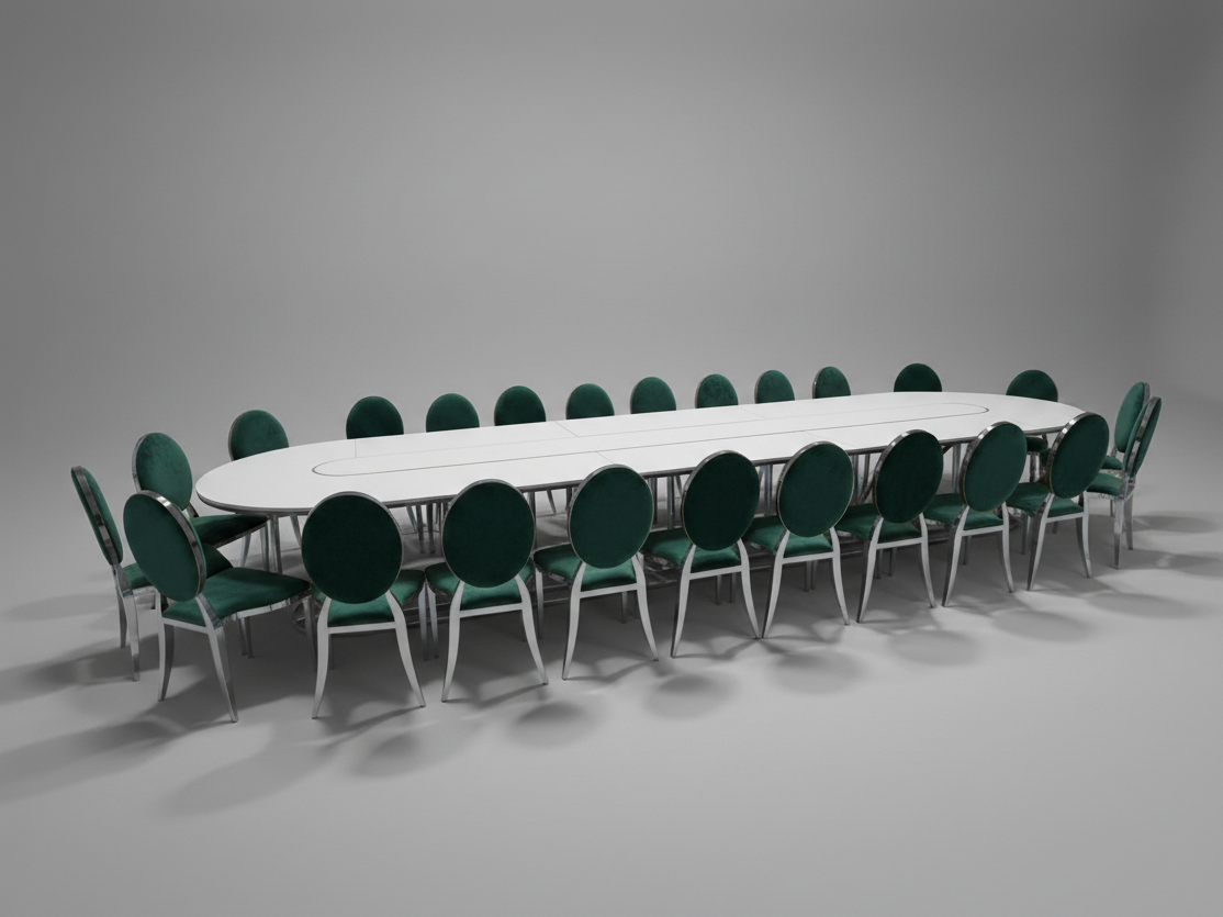 Стол Тьюлип (размер Л), Серебряный (перекрас) 