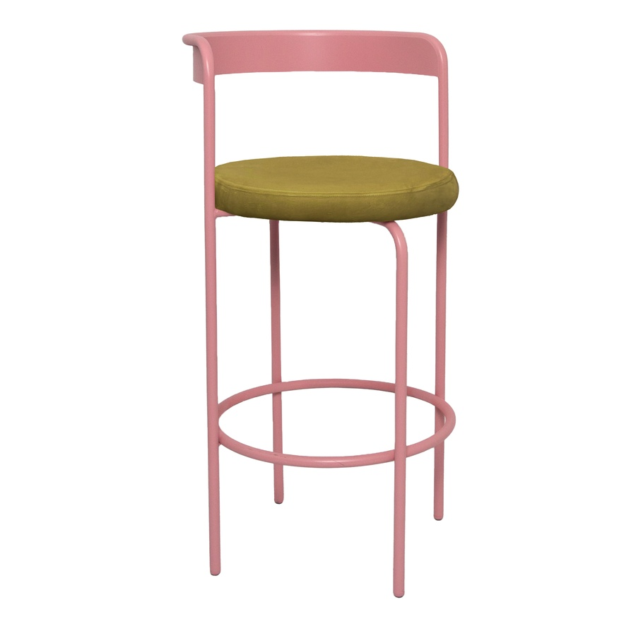 Стул барный Колори, Розовая помада + Золотая охра - Фото миниатюра 1