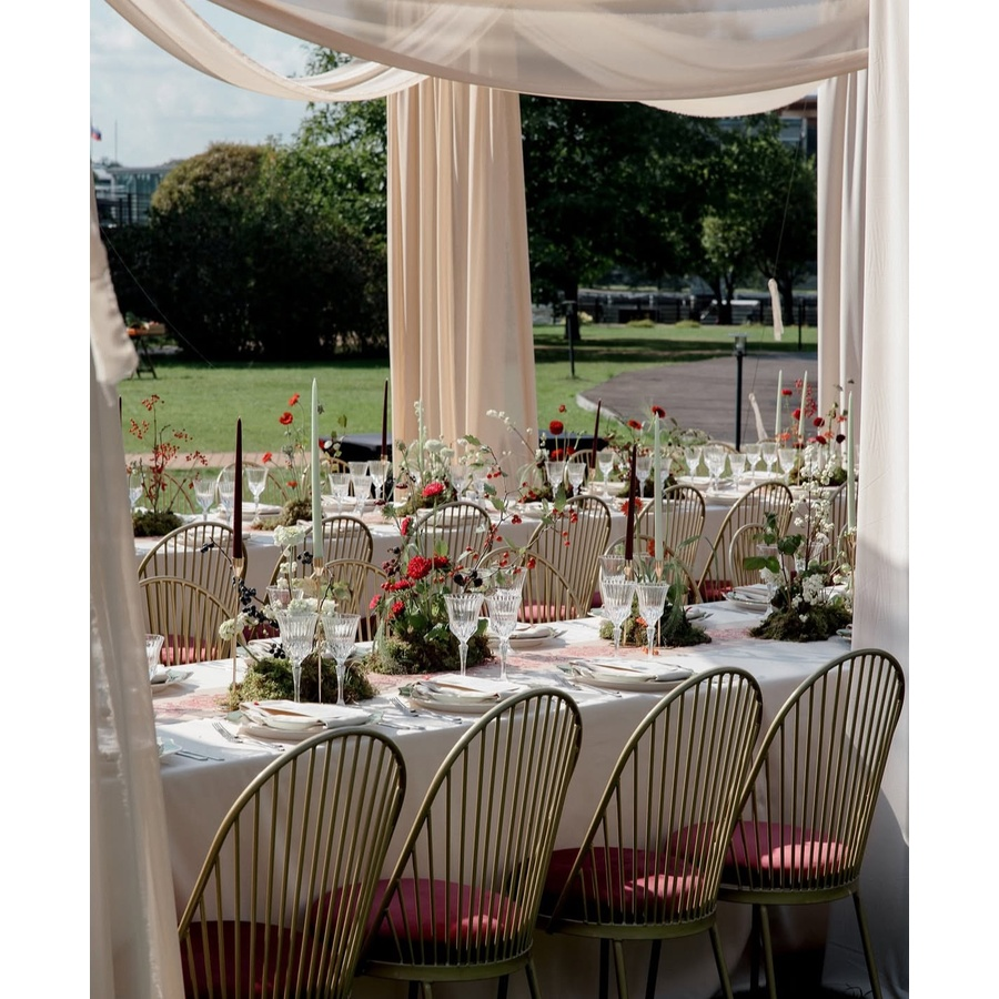 Стул Ле Солей, велюр, бордовый - Фото миниатюра 5