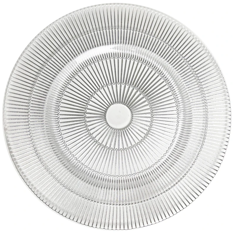 Сервировочная тарелка Окулус Серебро