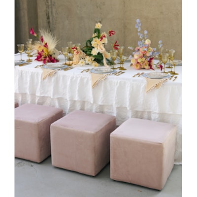 Скатерть из хлопка рюшами, прямоугольная белая - изображение 5