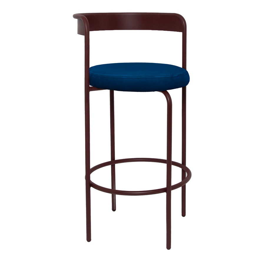 Стул барный Колори Бордо + Глубокий синий - Фото миниатюра 1