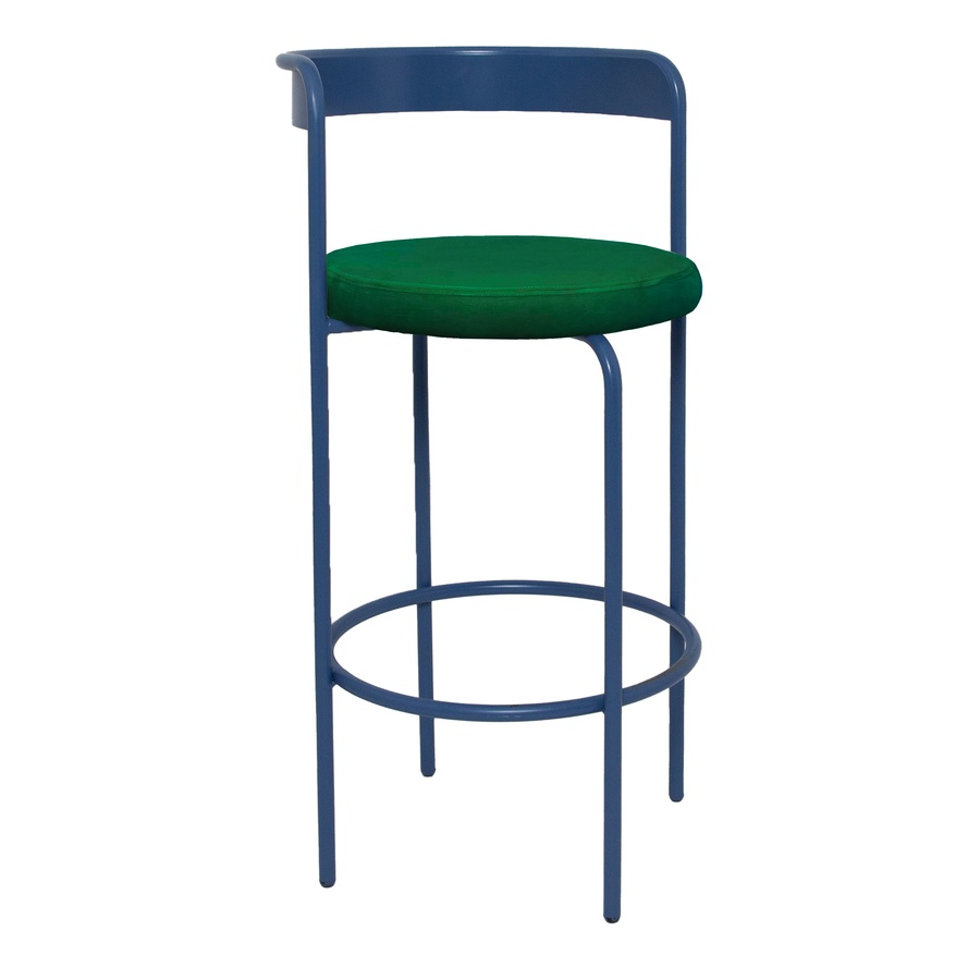 Стул барный Колори, Черничный йогурт + Изумрудный - Фото миниатюра 1