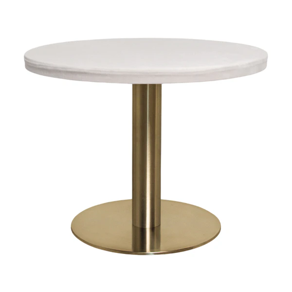 Стол Твист Круглый 43см, Золото + Млечный путь