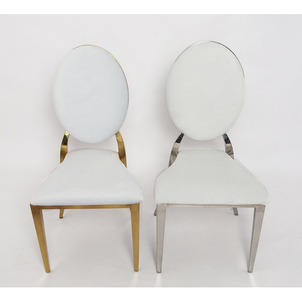 Стул Вашингтон Золото, велюр белоснежный - Фото 4