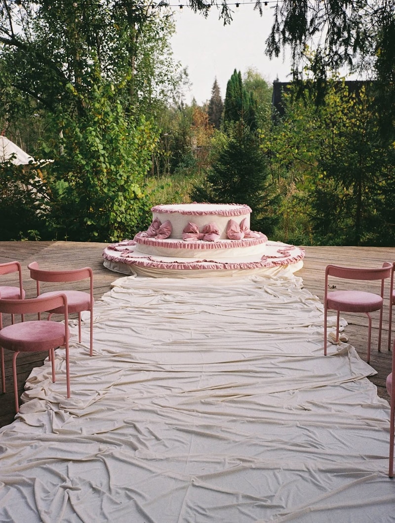 Стул Колори, Розовая помада + Куколка