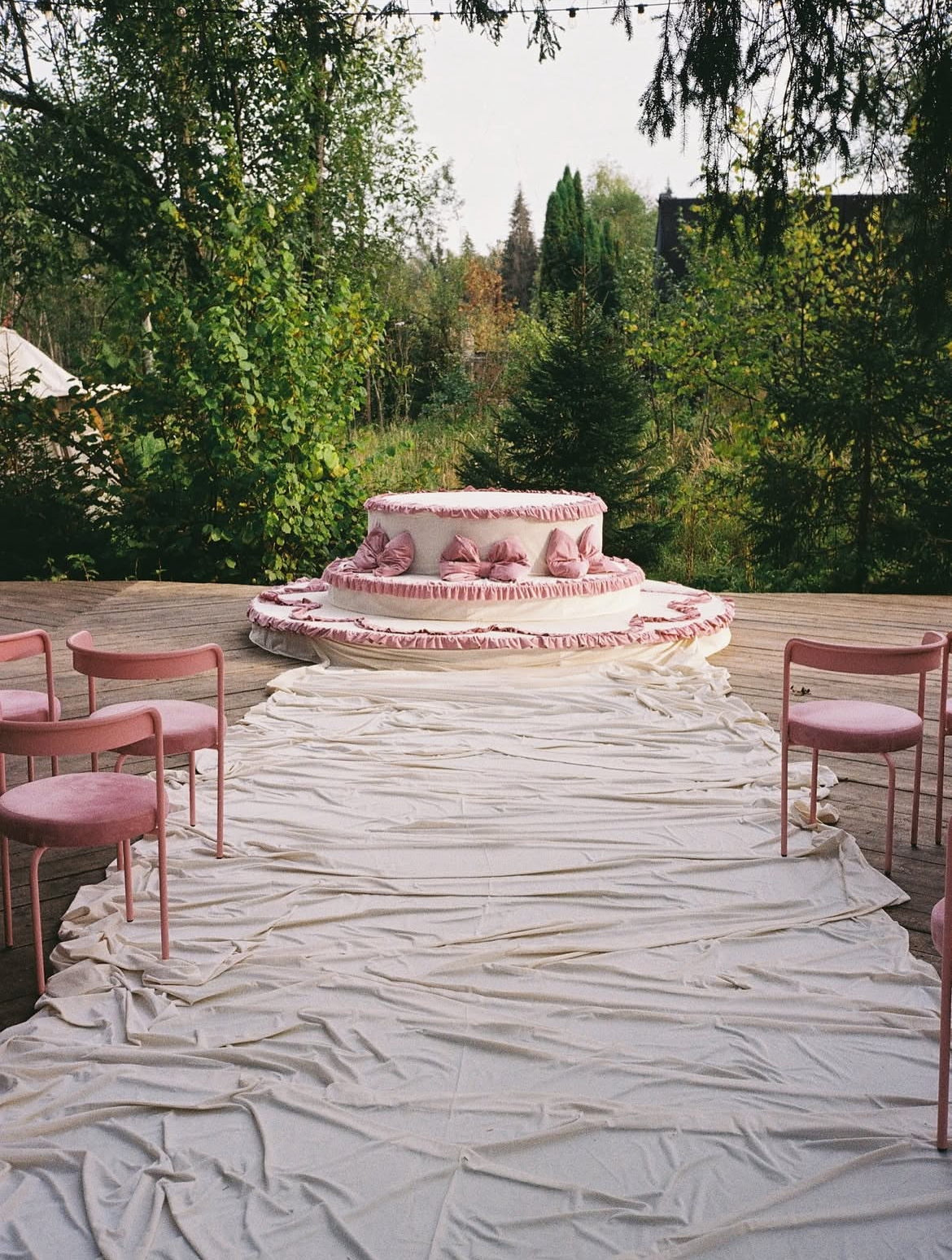 Стул Колори, Розовая помада + Куколка