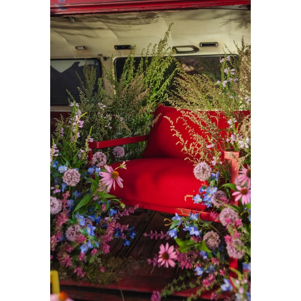 Кресло Хагги, Красный бархат + Красный Тедди - изображение 5