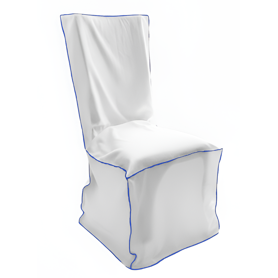 Чехол для стула с синей строчкой - Фото миниатюра 1