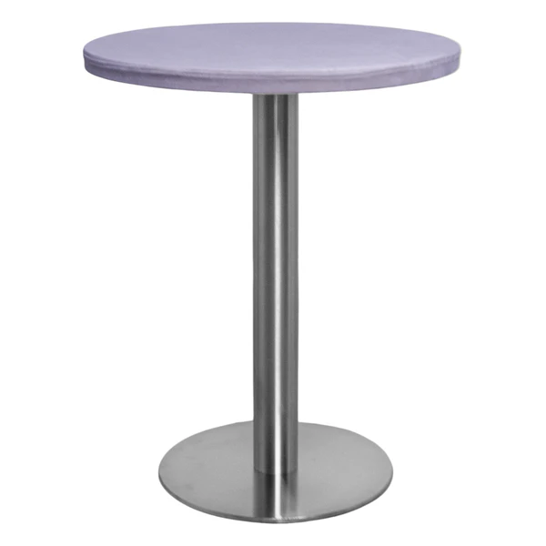 Стол Твист Круглый 67см, Серебро + Нежная орхидея