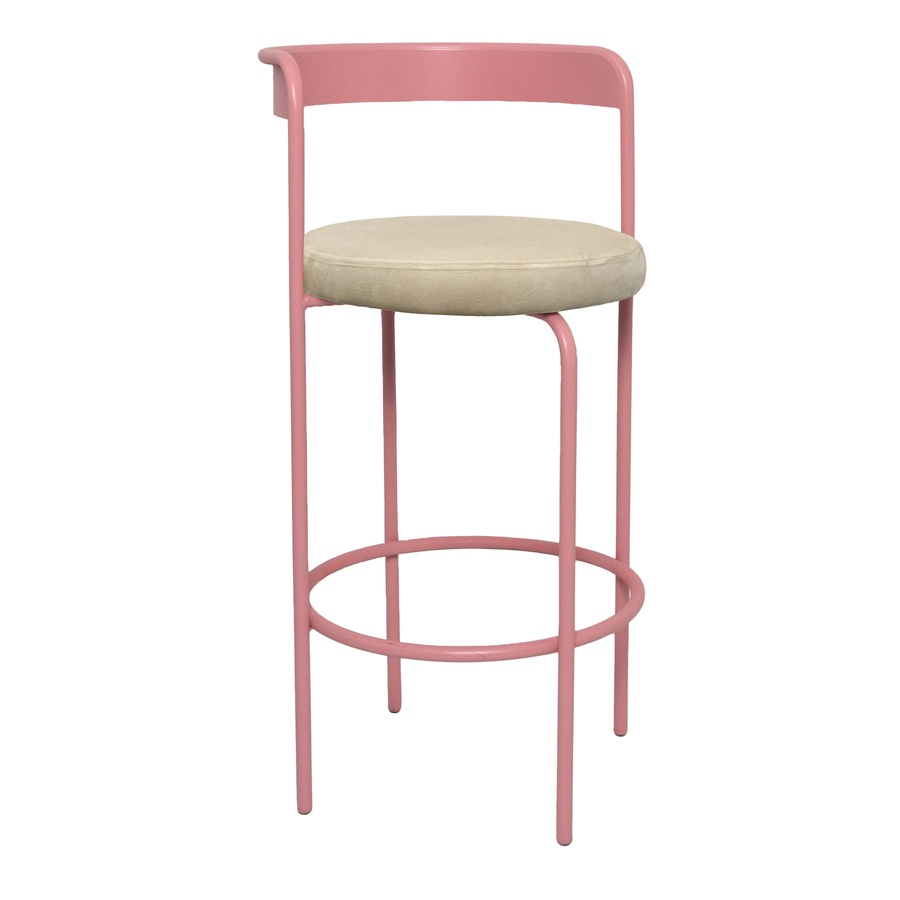 Стул барный Колори, Розовая помада + Кремовый бисквит - Фото миниатюра 1