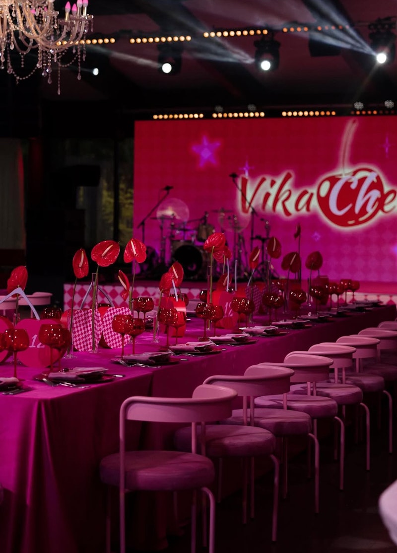 Стул Колори, Розовая помада + Куколка