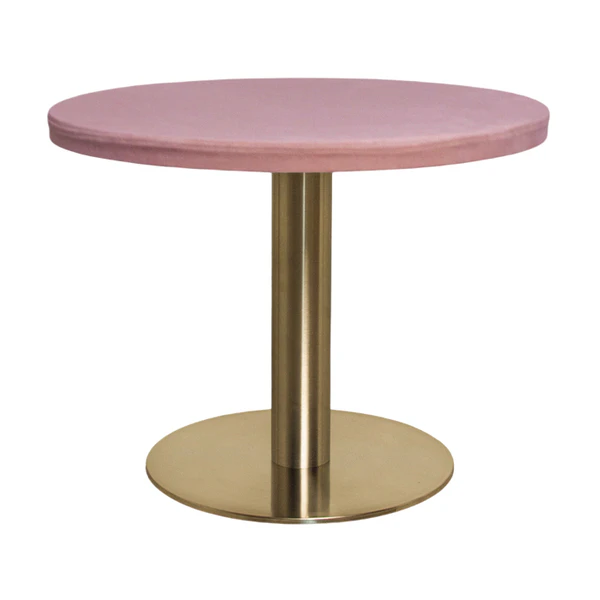 Стол Твист Круглый 43см, Золото + Куколка