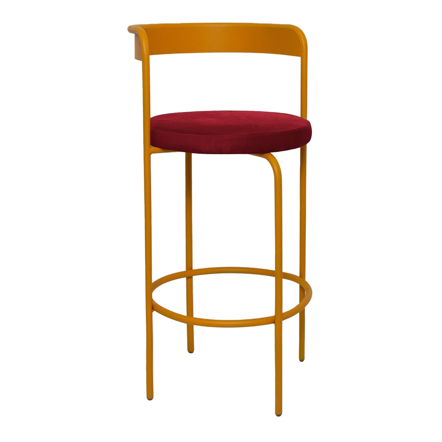 Стул барный Колори, Тыквенный тарт + Бордо - Фото миниатюра 1