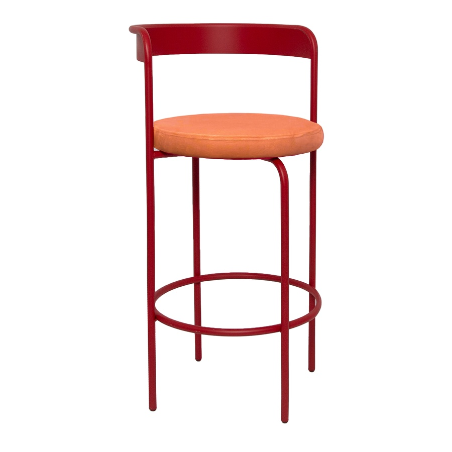 Стул барный Колори Красный бархат + Игривый персик - Фото миниатюра 1