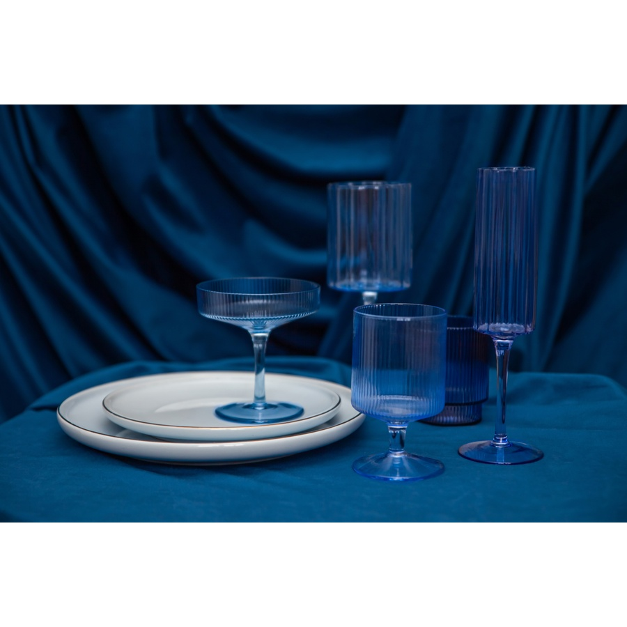 Синий велюр, сапфир (наотрез от 1 метра) - Фото миниатюра 2