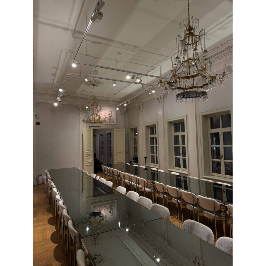 Прямоугольный стол Ректангл Серебро-240, темное зеркало - Фото миниатюра 4