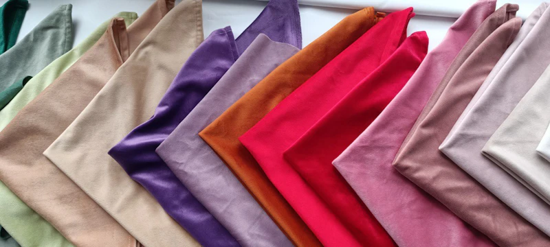 Салфетка велюр, красная Малиново-красный