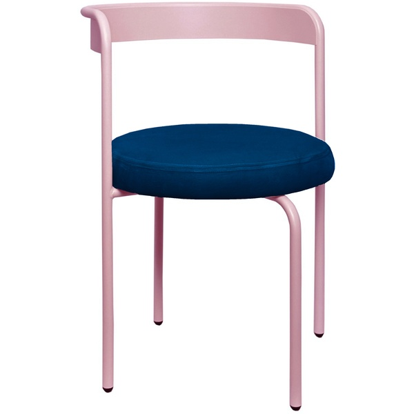 Стул Колори, Розовая помада + Глубокий синий