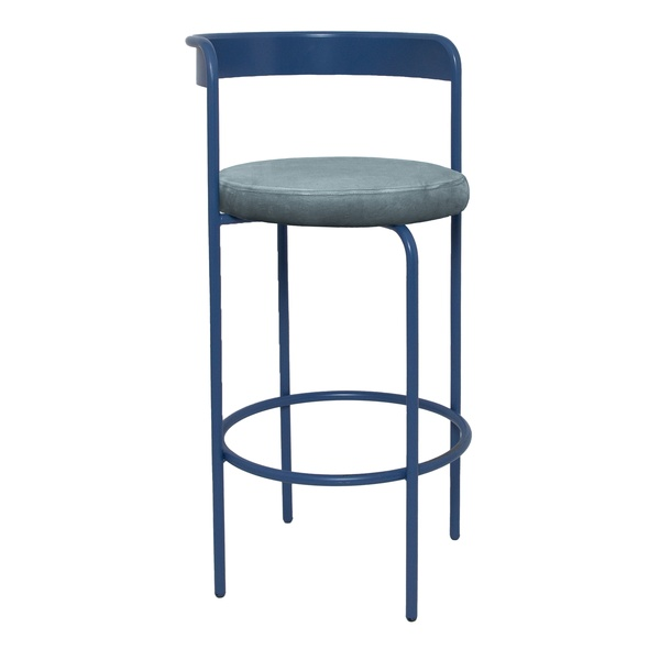 Стул барный Колори, Черничный йогурт + Серо-голубой