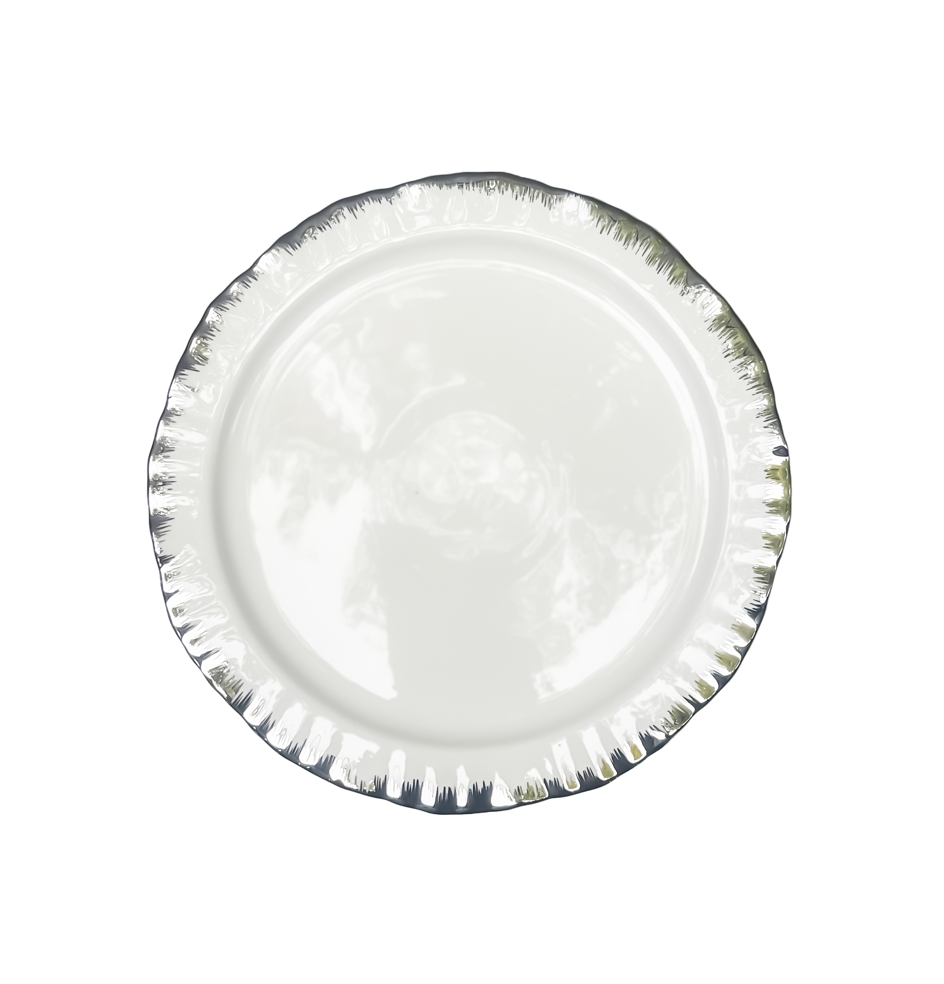 Порционная тарелка Подсолнух Серебро С - Фото миниатюра 1